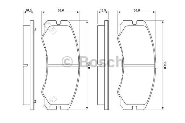 Гальмівні колодки 0986424366 BOSCH