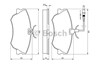 Колодки передні 0986424451 BOSCH