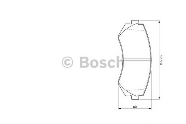 Тормозні колодки 0986424489 BOSCH