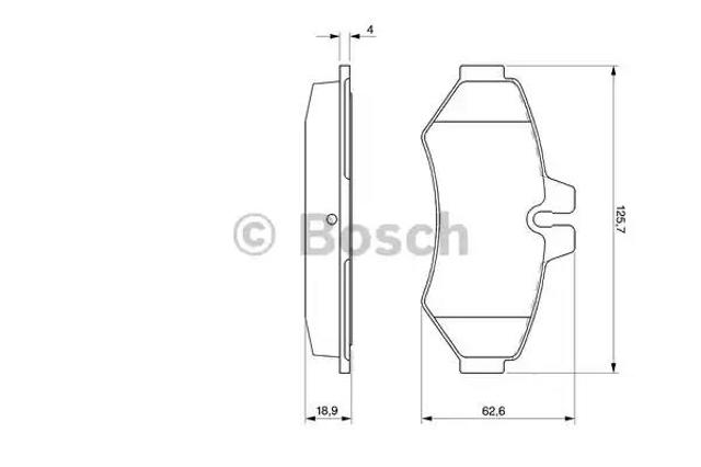 Колодки гальмівні задні, дискові 0986424516 BOSCH
