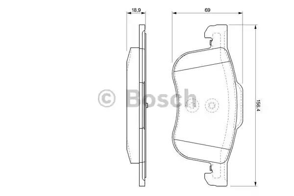 Передні гальмівні колодки 0986424540 BOSCH
