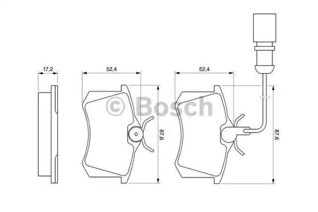 Колодки гальмові задні, дискові 0986424559 BOSCH