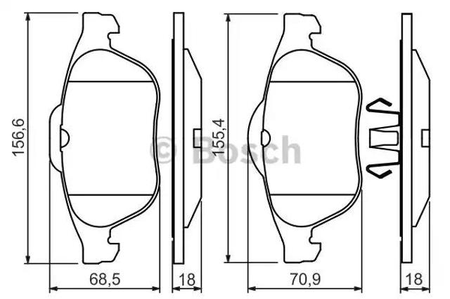Дискові гальма 0986424616 BOSCH