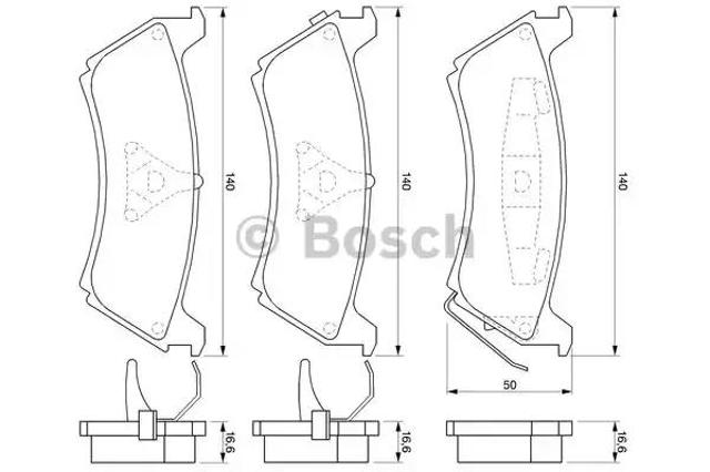 Задні колодки 0986424648 BOSCH