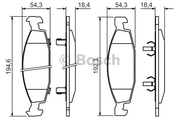 Дискові гальма 0986424666 BOSCH