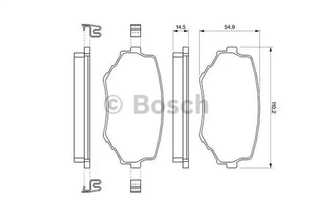 Дискові гальма 0986424669 BOSCH