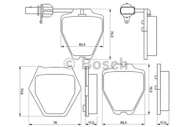 Дискові гальма 0986424690 BOSCH