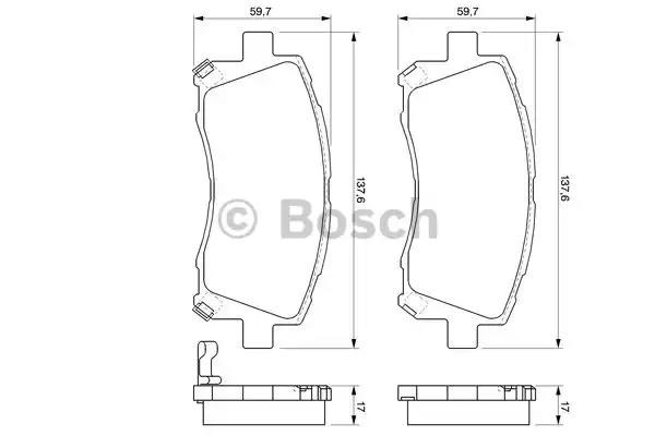 Гальмівні колодки 0986424700 BOSCH