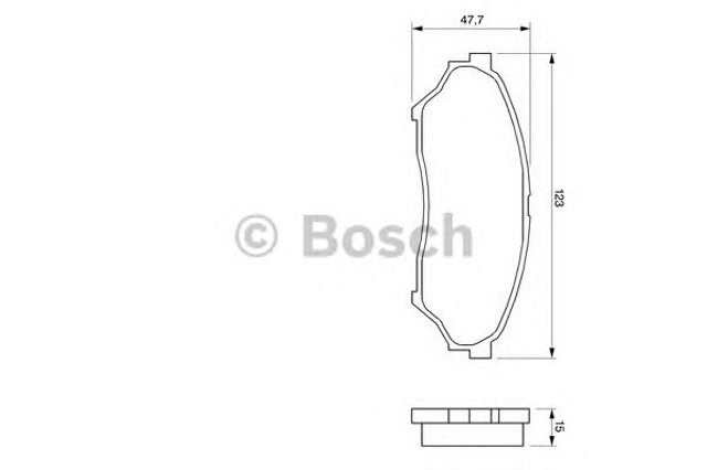 Гальмівні колодки 0986424713 BOSCH
