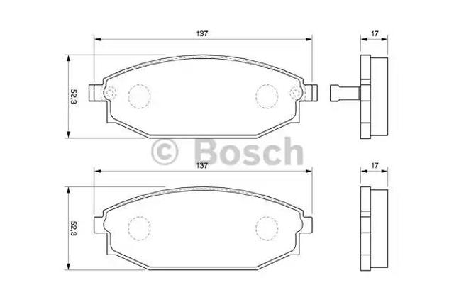 Тормозні колодки 0986424727 BOSCH