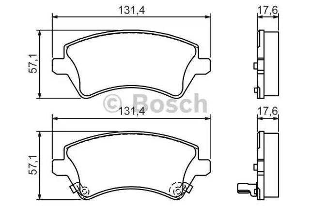 Тормозні колодки 0986424735 BOSCH
