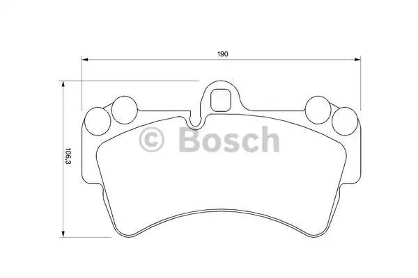 Колодки гальмівні дискові комплект 0986424739 BOSCH