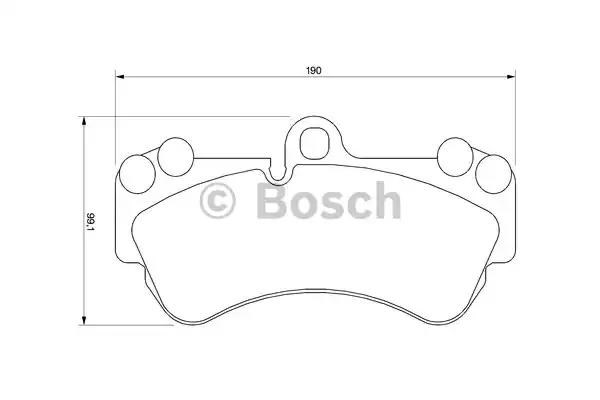 Передні гальмівні колодки 0986424740 BOSCH