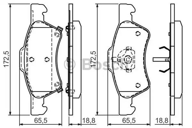 Дискові гальма 0986424765 BOSCH