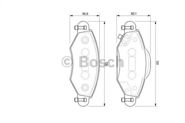 Колодки передні 0986424788 BOSCH