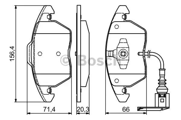 Гальмівні колодки 0986424797 BOSCH