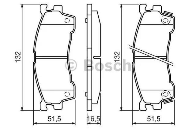 Тормозні колодки 0986460975 BOSCH