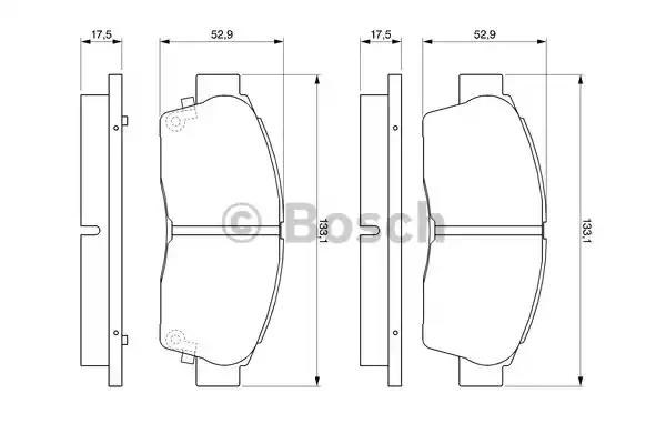 Тормозні колодки 0986461123 BOSCH