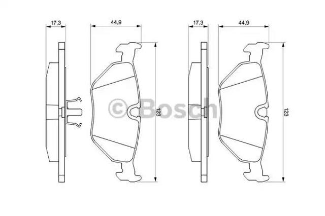 Задні колодки 0986469960 BOSCH