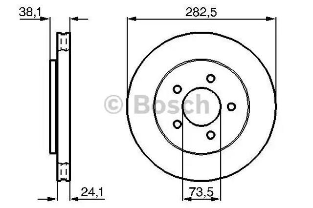 Гальмо дискове переднє 0986478109 BOSCH