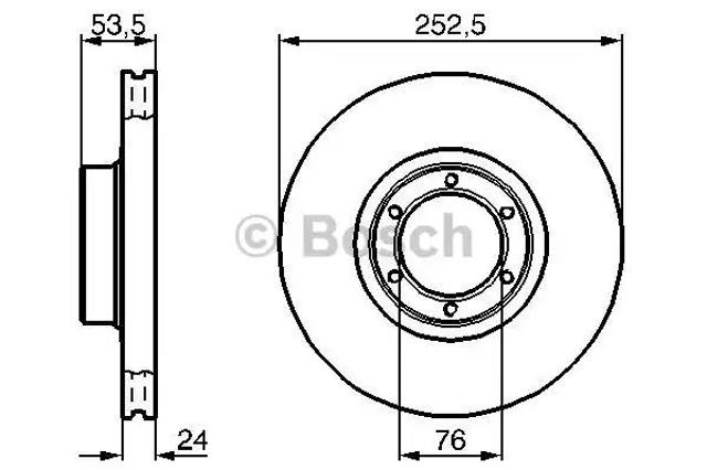 Гальмо дискове переднє 0986478113 BOSCH