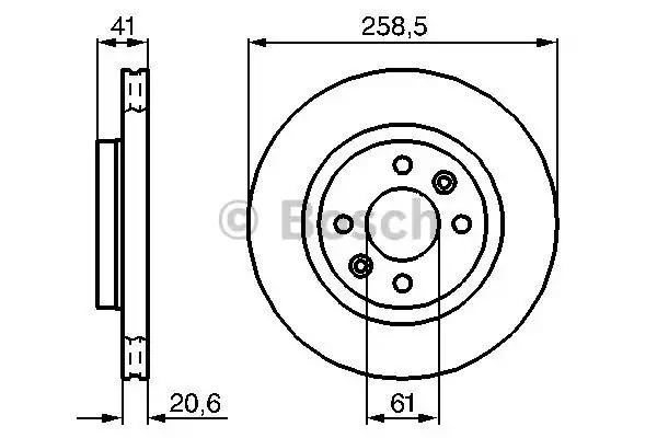 Ротор гальмівний 0986478124 BOSCH