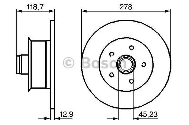 Ротор гальмівний 0986478136 BOSCH