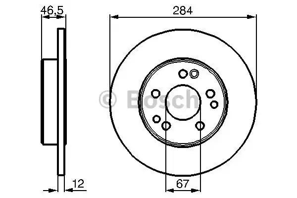 Гальмо дискове переднє 0986478187 BOSCH