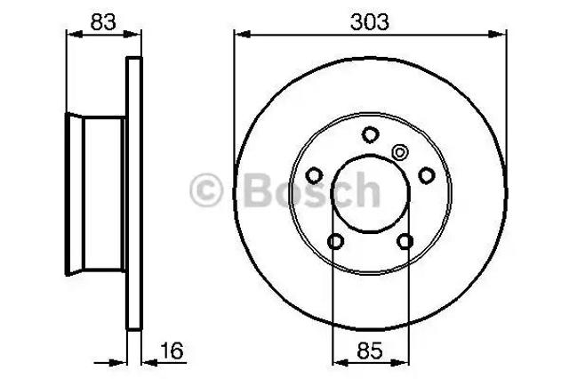 Гальмо дискове переднє 0986478189 BOSCH