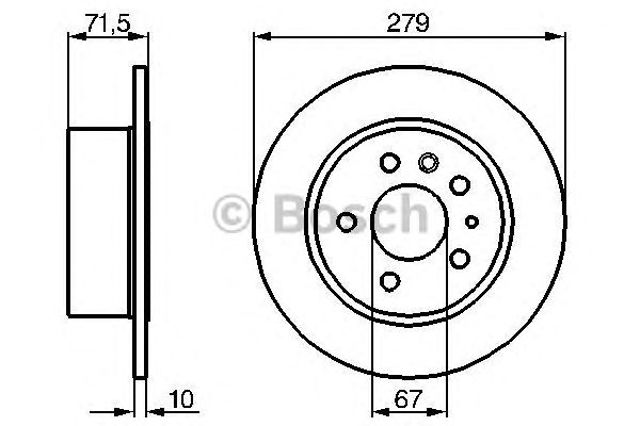 Дискові гальма 0986478199 BOSCH