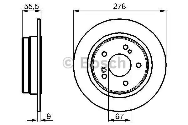 Задні дискові гальма 0986478325 BOSCH