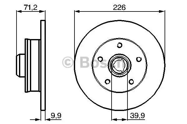 Задні дискові гальма 0986478332 BOSCH
