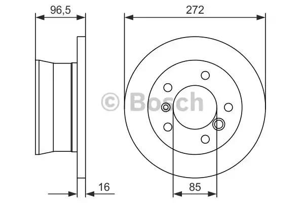 Дискові гальма 0986478433 BOSCH