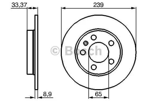 Дискові гальма 0986478481 BOSCH