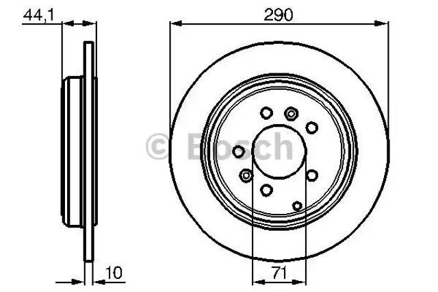Дискові гальма 0986478556 BOSCH