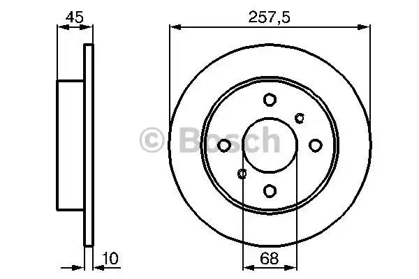Дискові гальма 0986478564 BOSCH