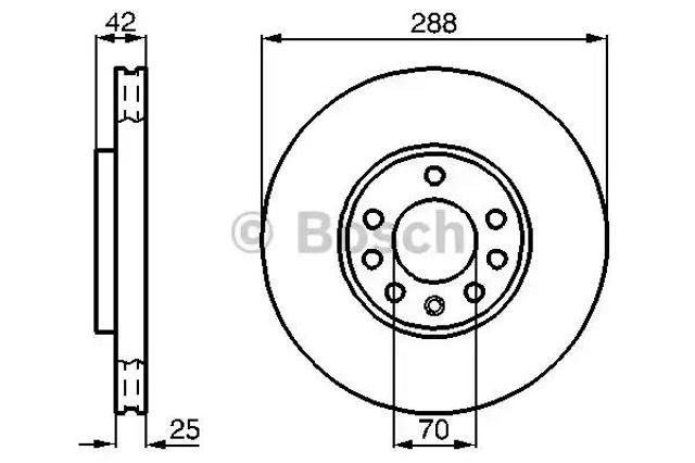Гальмо дискове переднє 0986478588 BOSCH
