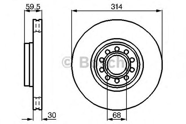 Ротор гальмівний 0986478617 BOSCH