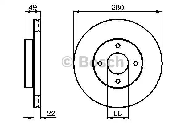 Ротор гальмівний 0986478728 BOSCH