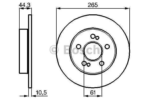 Дискові гальма 0986478758 BOSCH