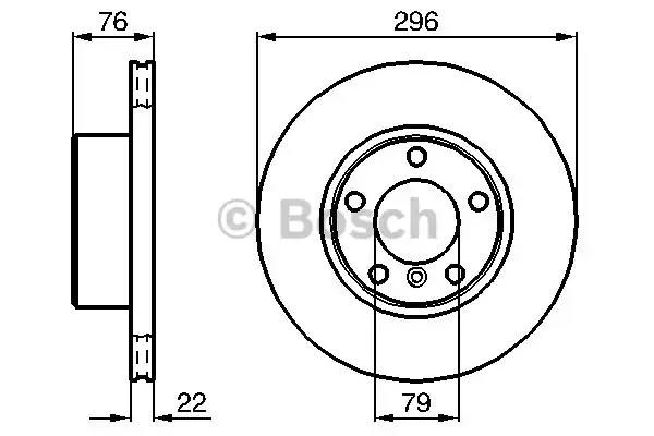 Гальмо дискове переднє 0986478848 BOSCH