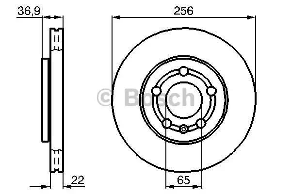Гальмо дискове переднє 0986478853 BOSCH