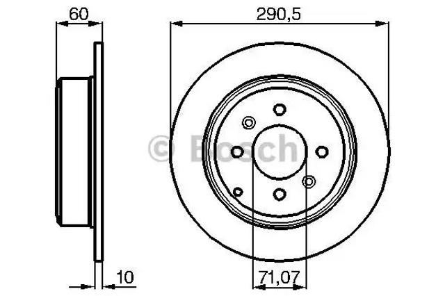 Задні дискові гальма 0986478877 BOSCH