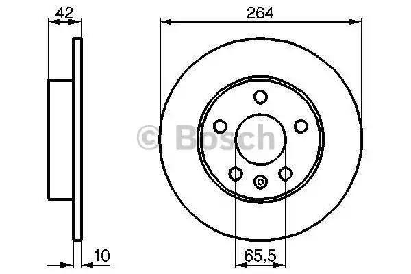 Дискові гальма 0986478884 BOSCH
