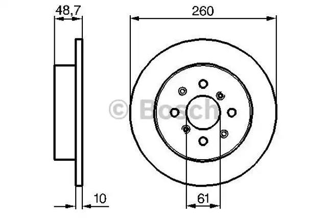 Дискові гальма 0986479014 BOSCH
