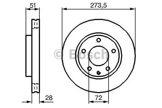Ротор гальмівний 0986479016 BOSCH