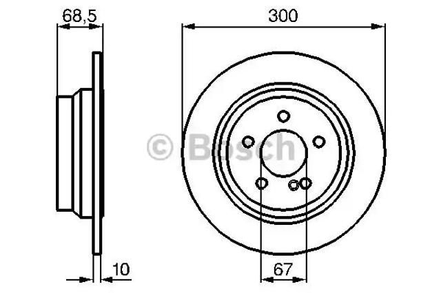 Дискові гальма 0986479041 BOSCH