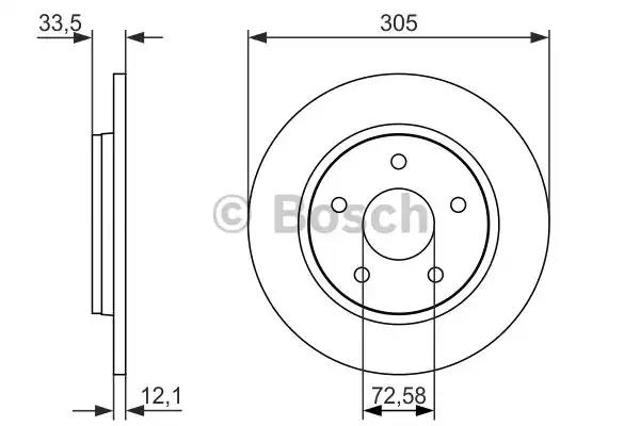 Дискові гальма 0986479050 BOSCH
