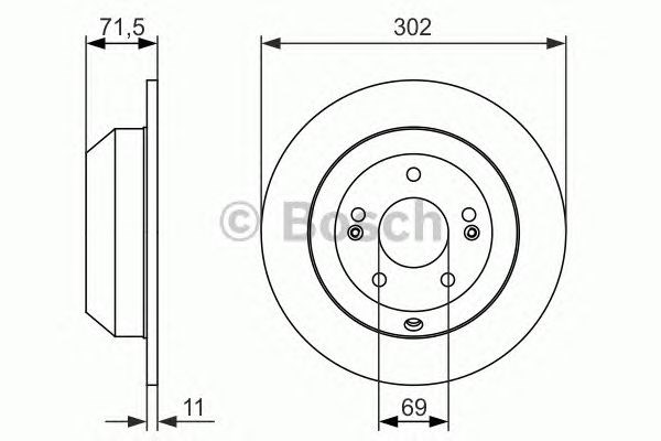 Задні дискові гальма 0986479081 BOSCH