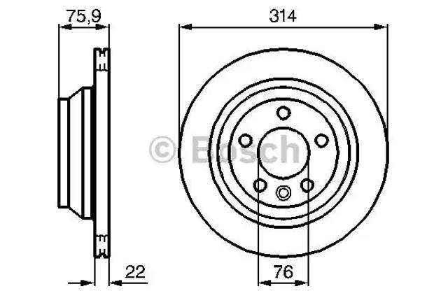 Дискові гальма 0986479094 BOSCH
